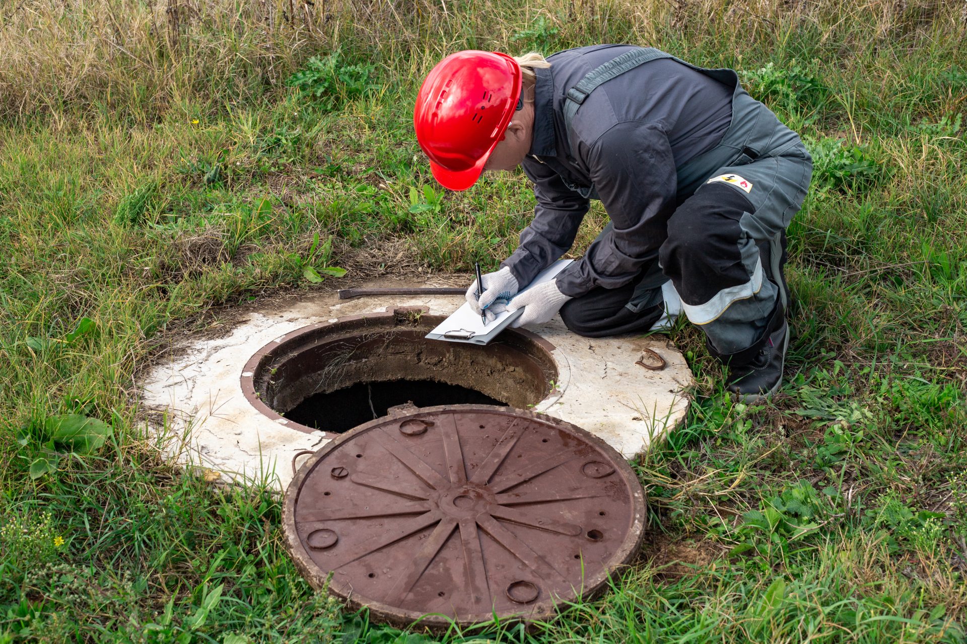 A technician is inspecting a sewer.
